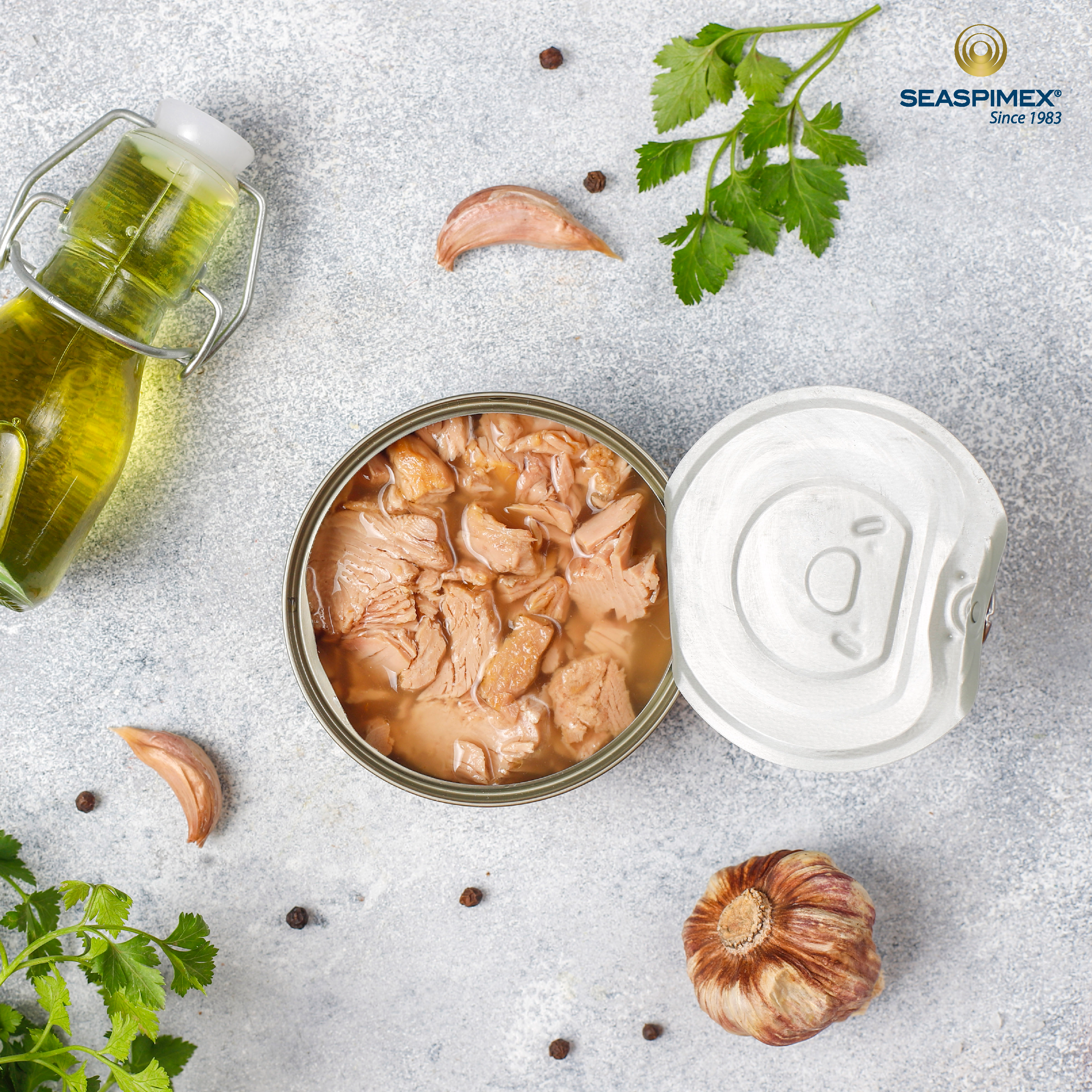 Canned Skipjack Tuna (Katsuwonus pelamis) – Solid in Soya Oil 170g